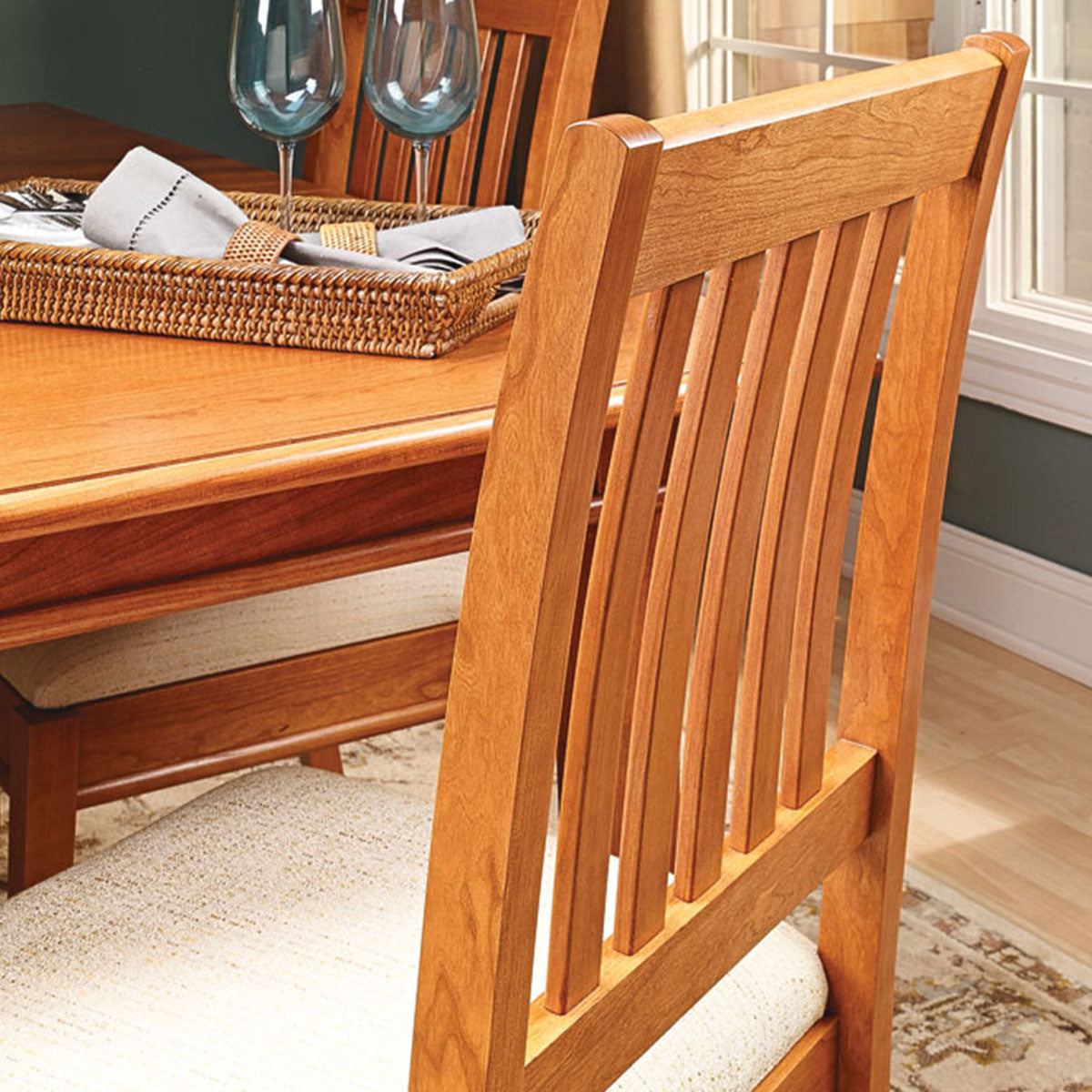Woodsmith Stylish Dining Chair Standard Plan & Premium Shop Drawings