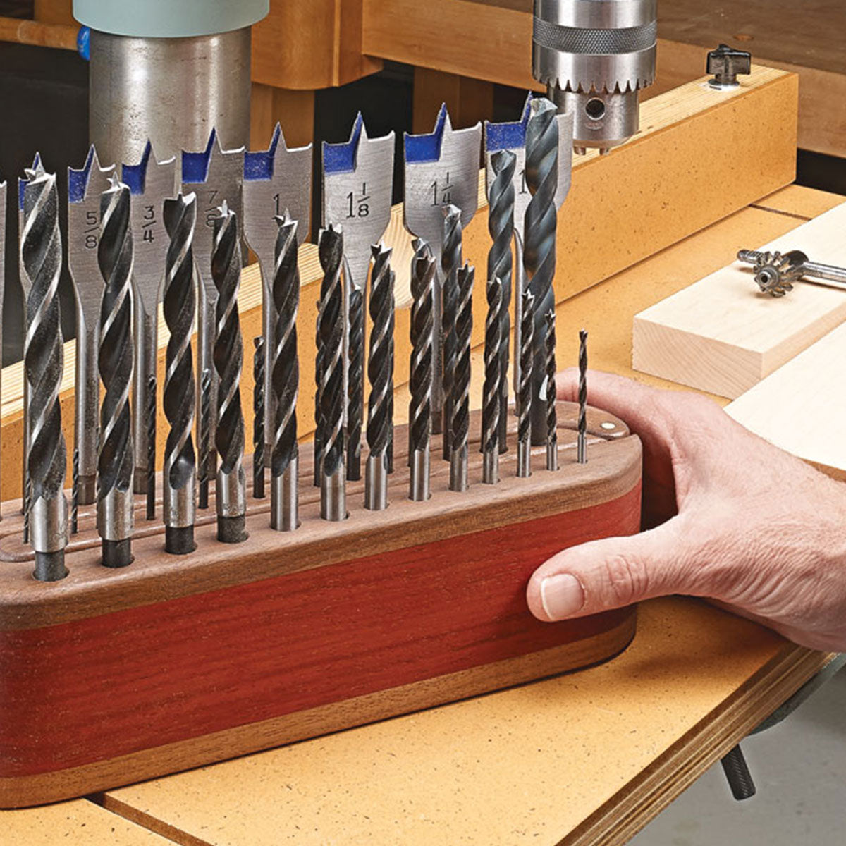 Woodsmith Trifold Drill Bit Index Standard Plan & Premium Shop Drawings