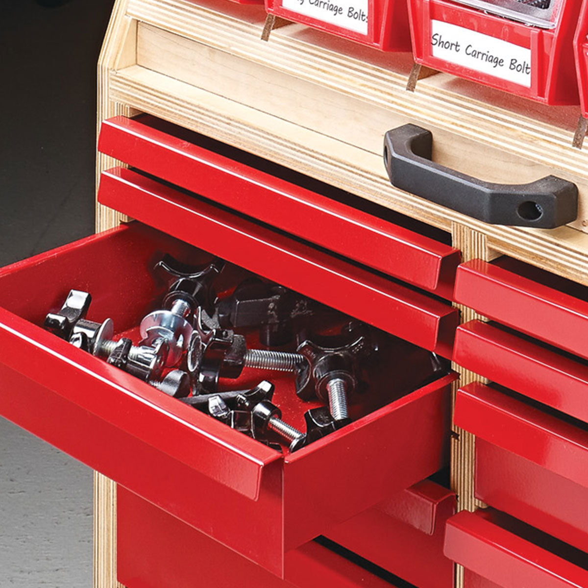 Woodsmith Mobile Hardware Organizer Plan