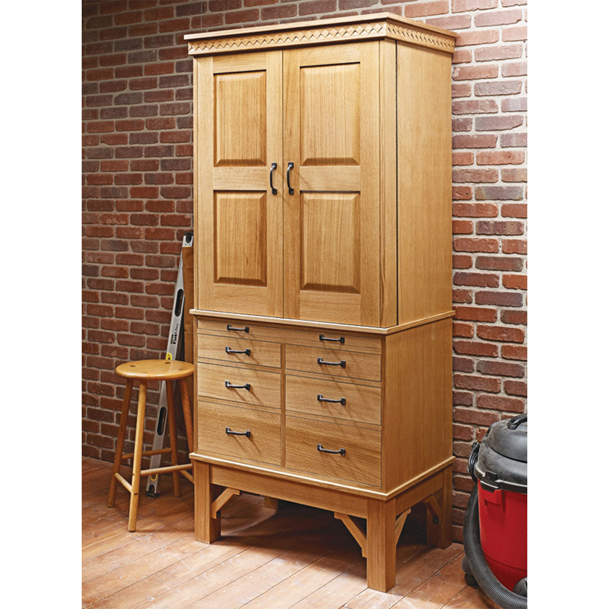 Woodsmith Top-Notch Tool Cabinet Standard Plan & Premium Shop Drawings