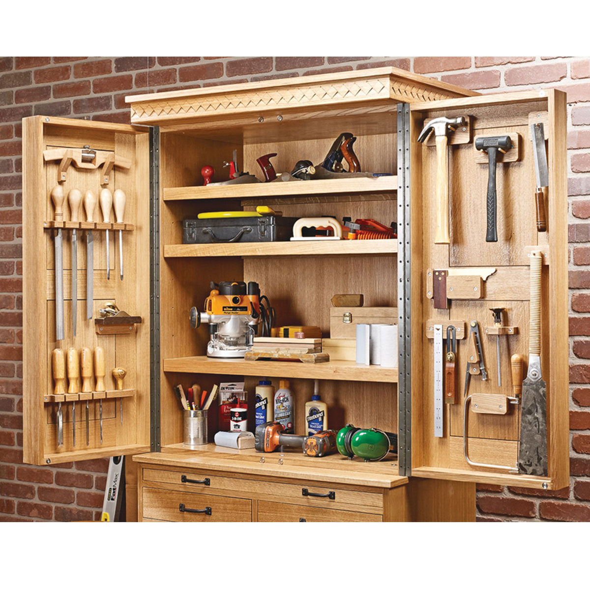Woodsmith Top-Notch Tool Cabinet Standard Plan & Premium Shop Drawings