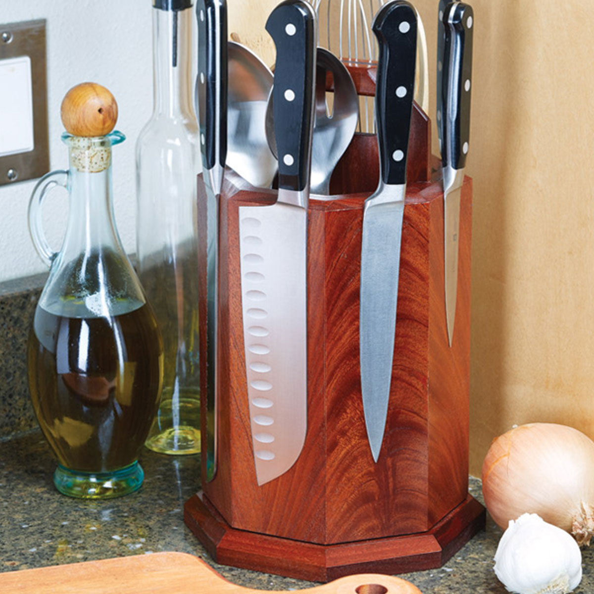 Woodsmith Revolving Knife Block Plan