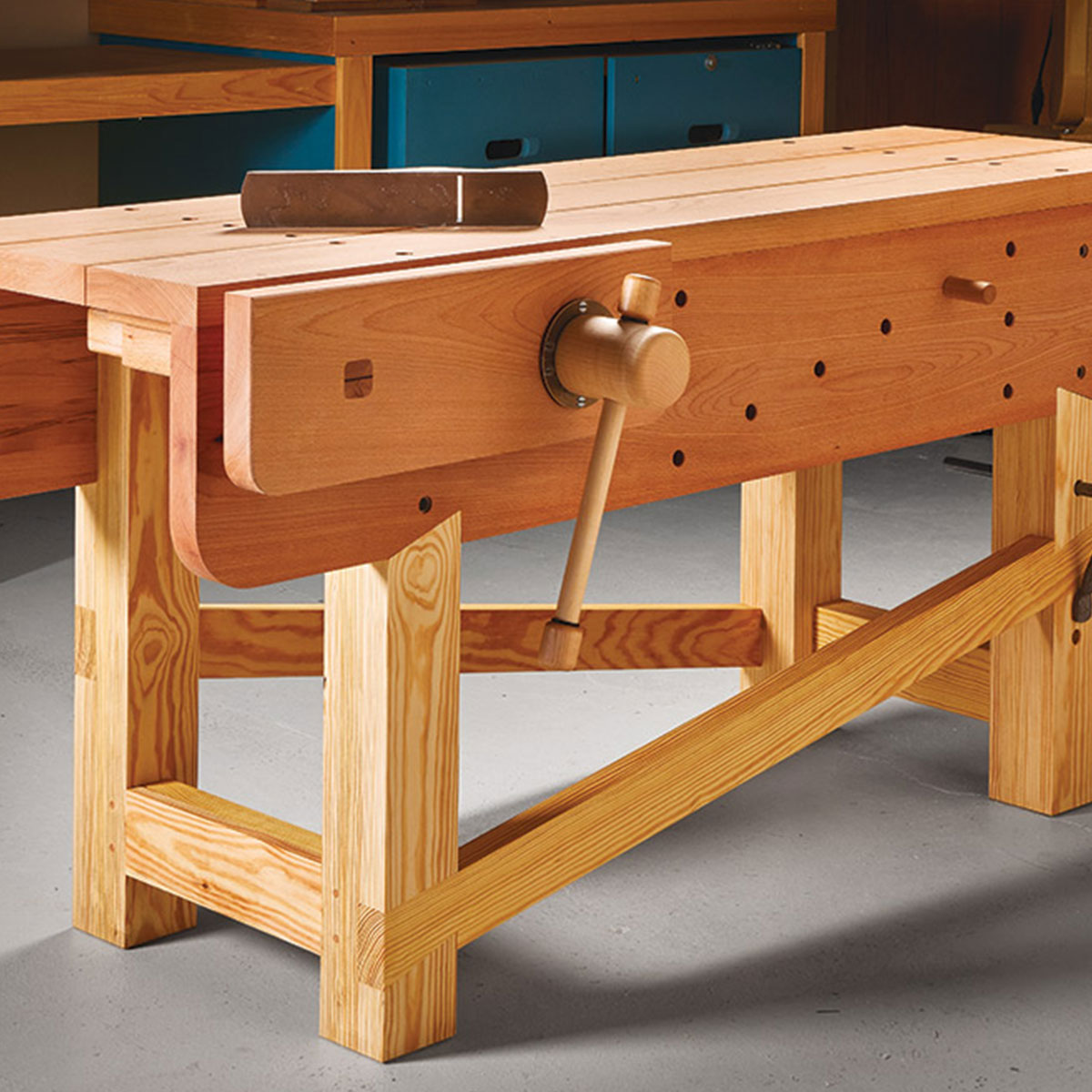Woodsmith English Workbench Standard Plan & Premium Shop Drawings