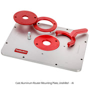 Cast Aluminum Router Mounting Plate (Undrilled) - Closeout
