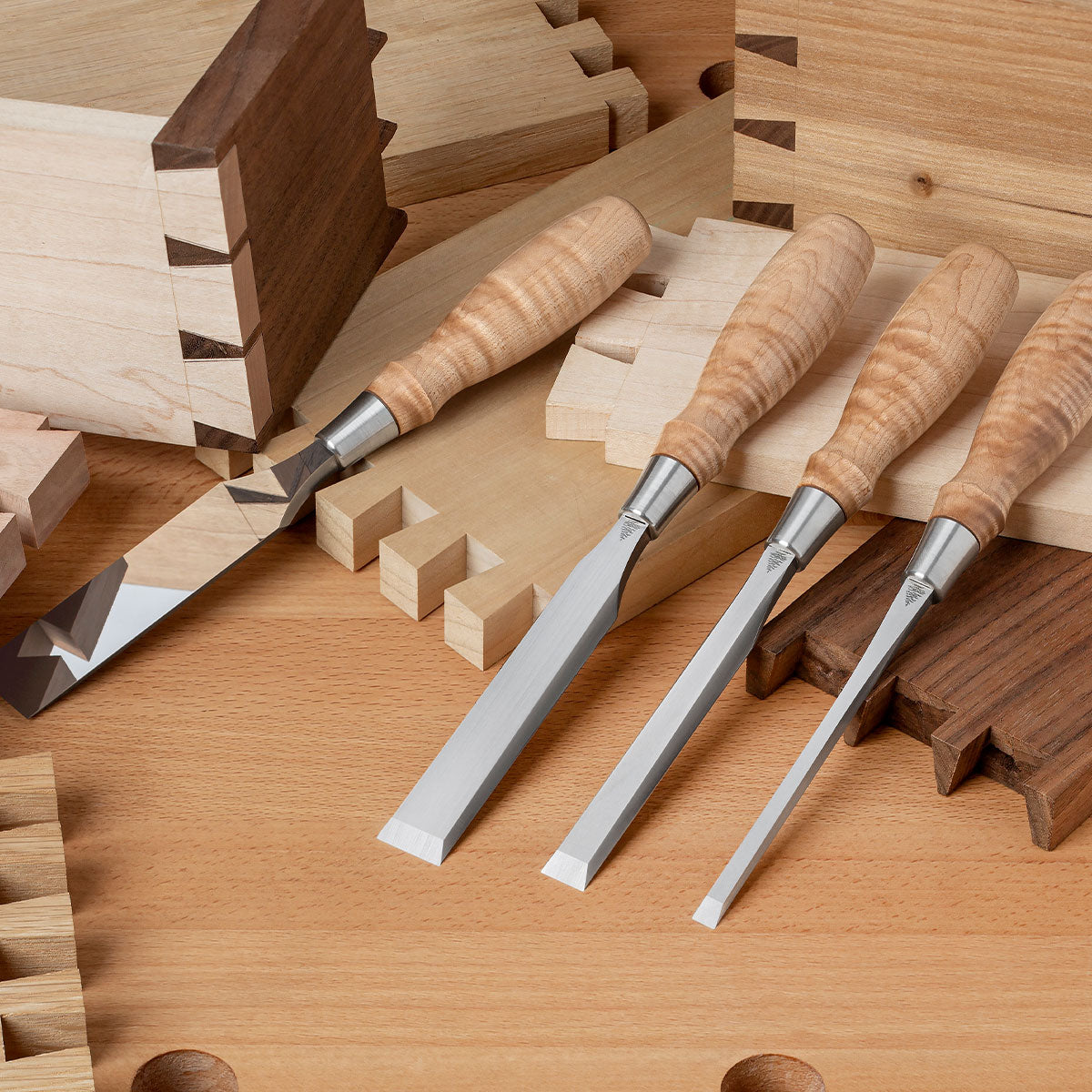 Blue Spruce Bench Chisel 4 Piece Set