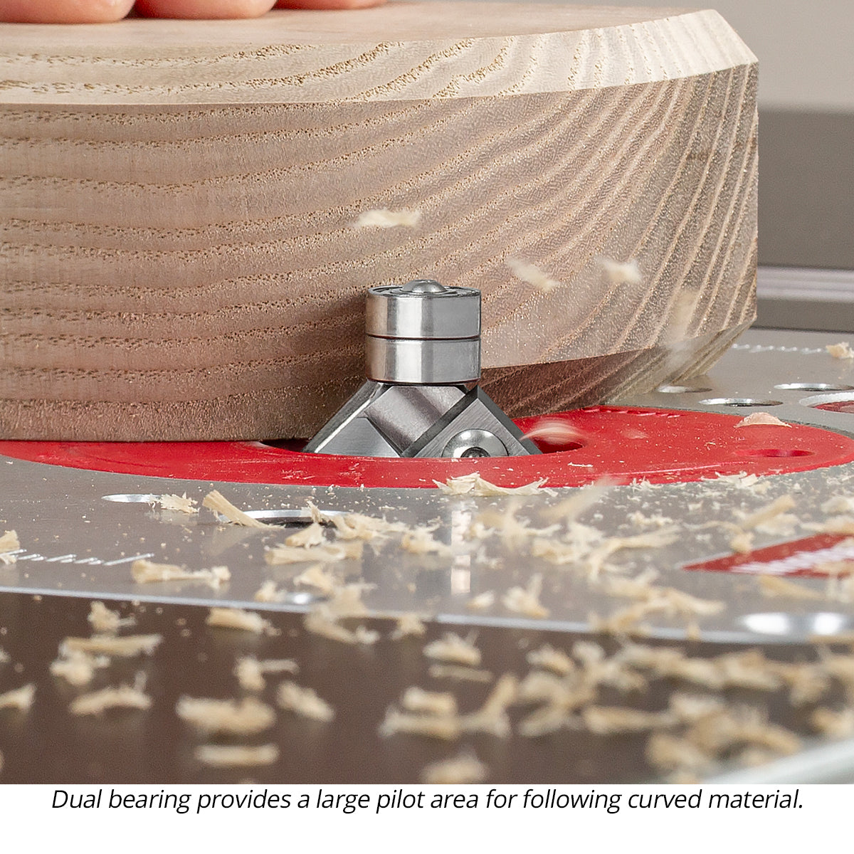 Chamfer Router Bits With Replaceable Carbide Inserts - Double Bearing