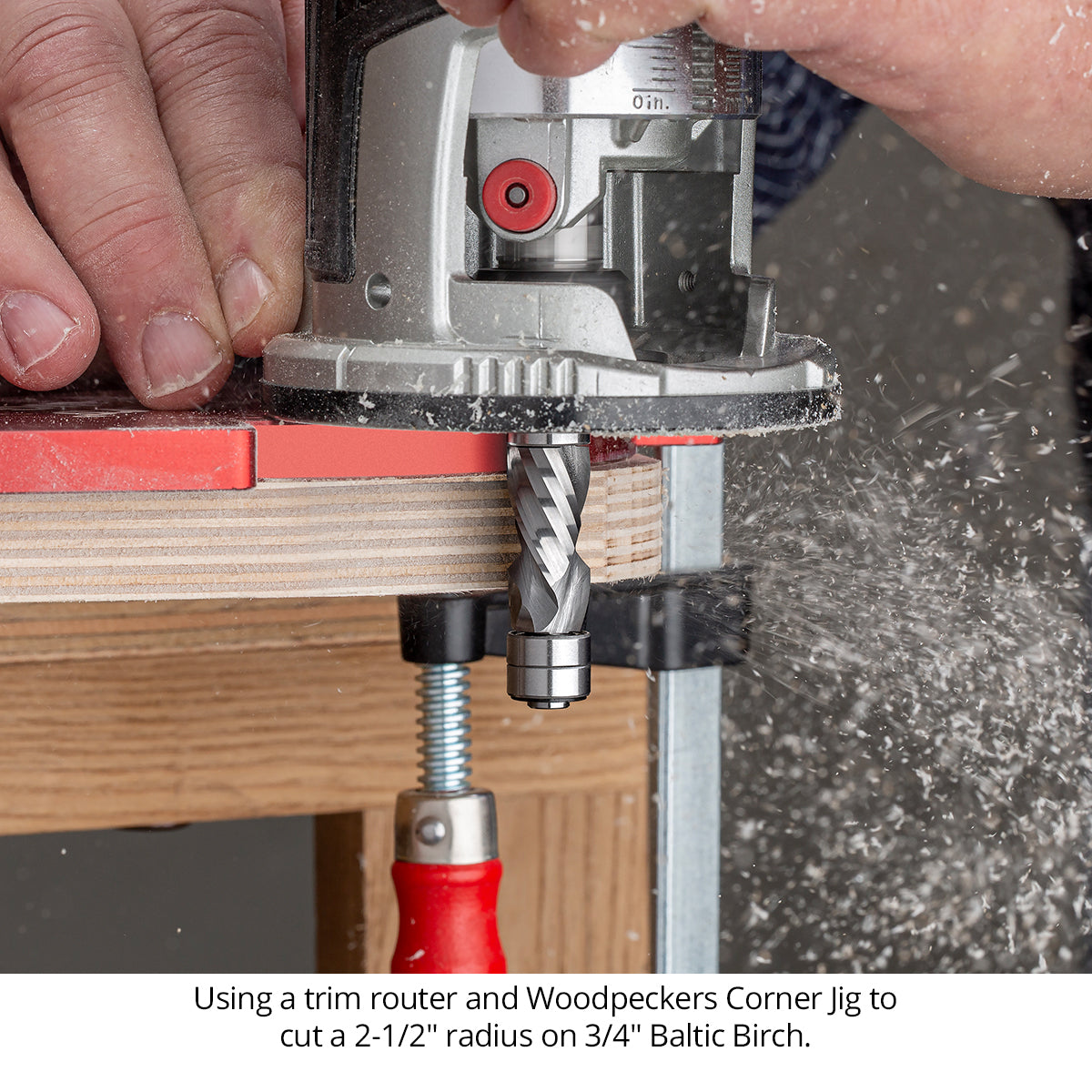 Compact Compression Combination Pattern & Flush Trim Router Bit - 1/4 Shank - Solid Carbide