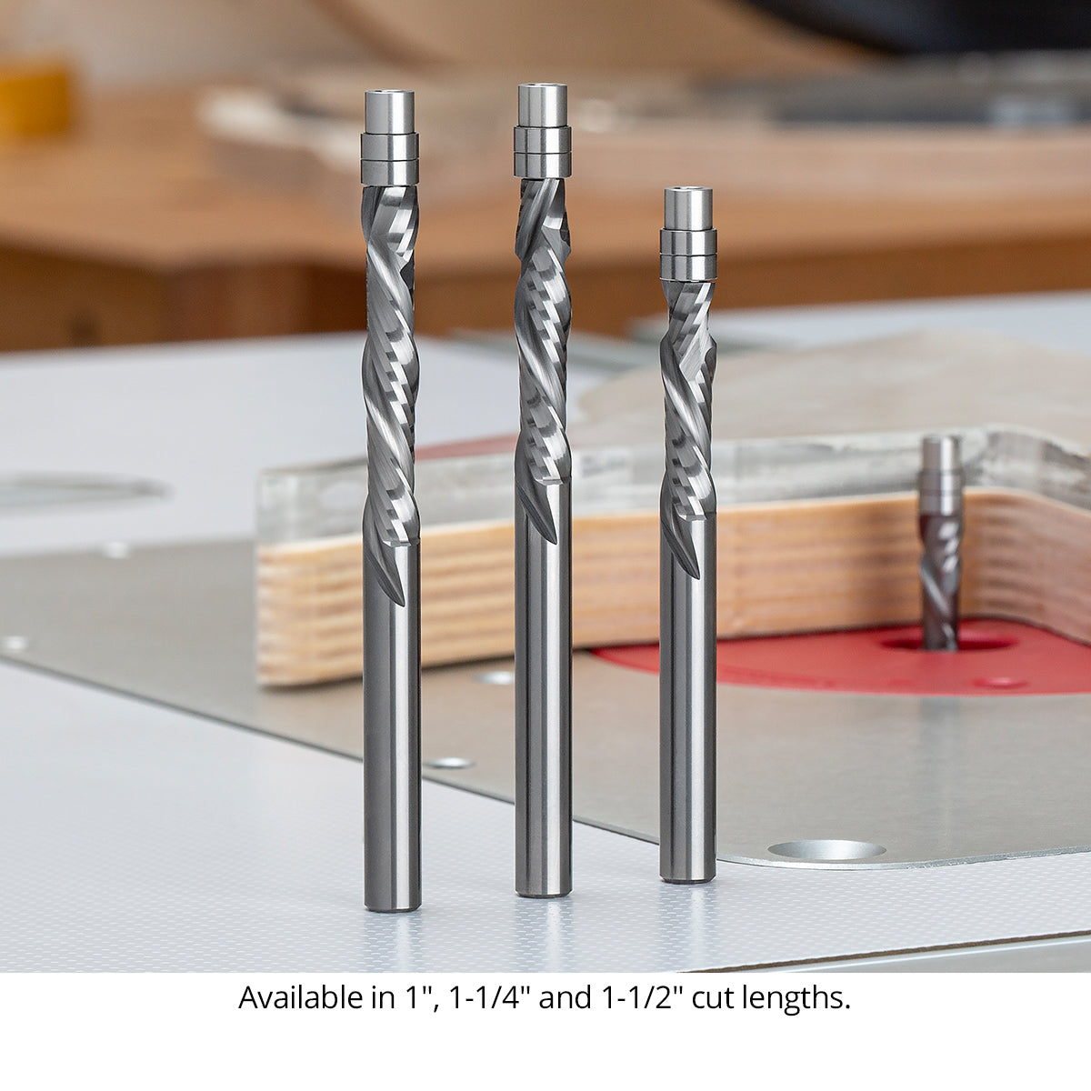 Compression Flush Trim Router Bits - 1/4 Shank - Solid Carbide