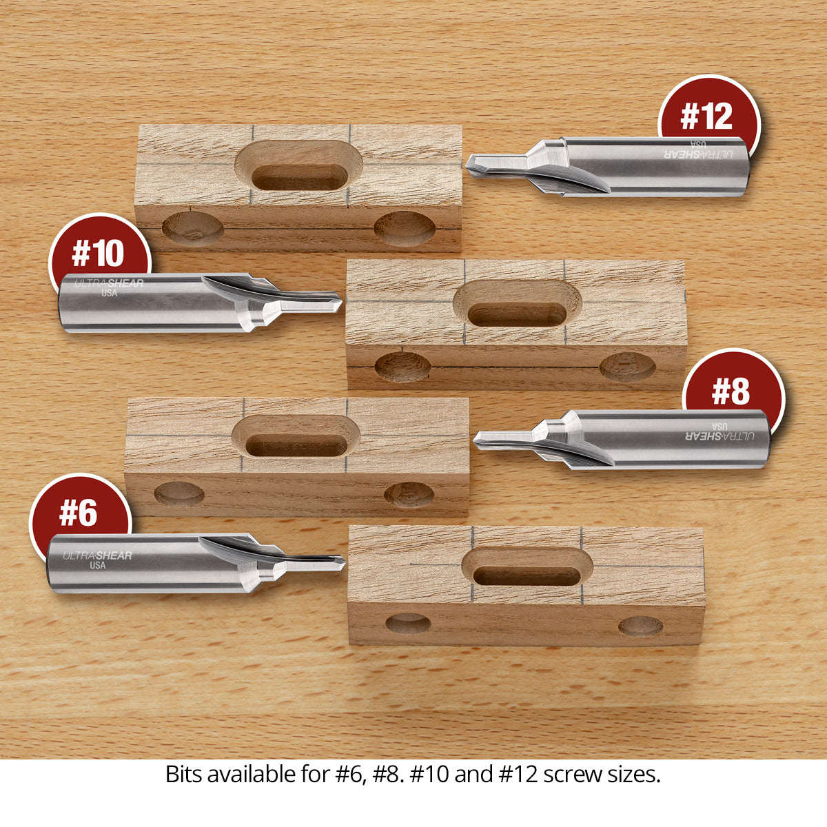 Countersink Slotting Router Bits - Solid Carbide