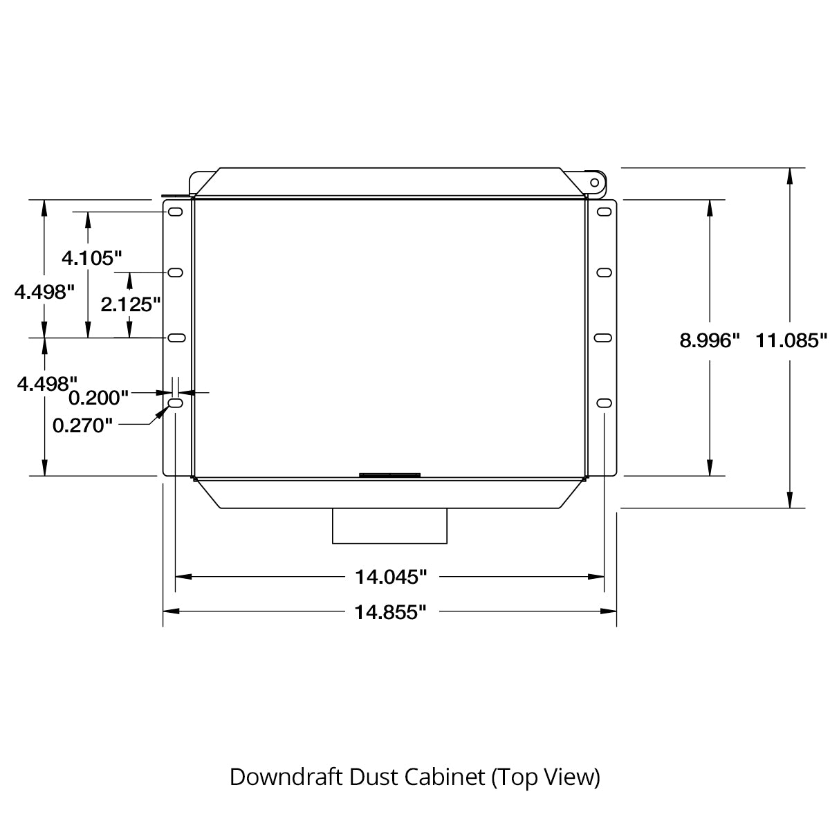 Downdraft Dust Collection Cabinet