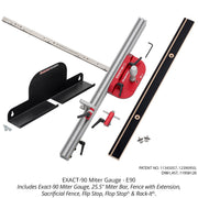 Factory Refurb EXACT-90 Miter Gauge - OPEN BOX