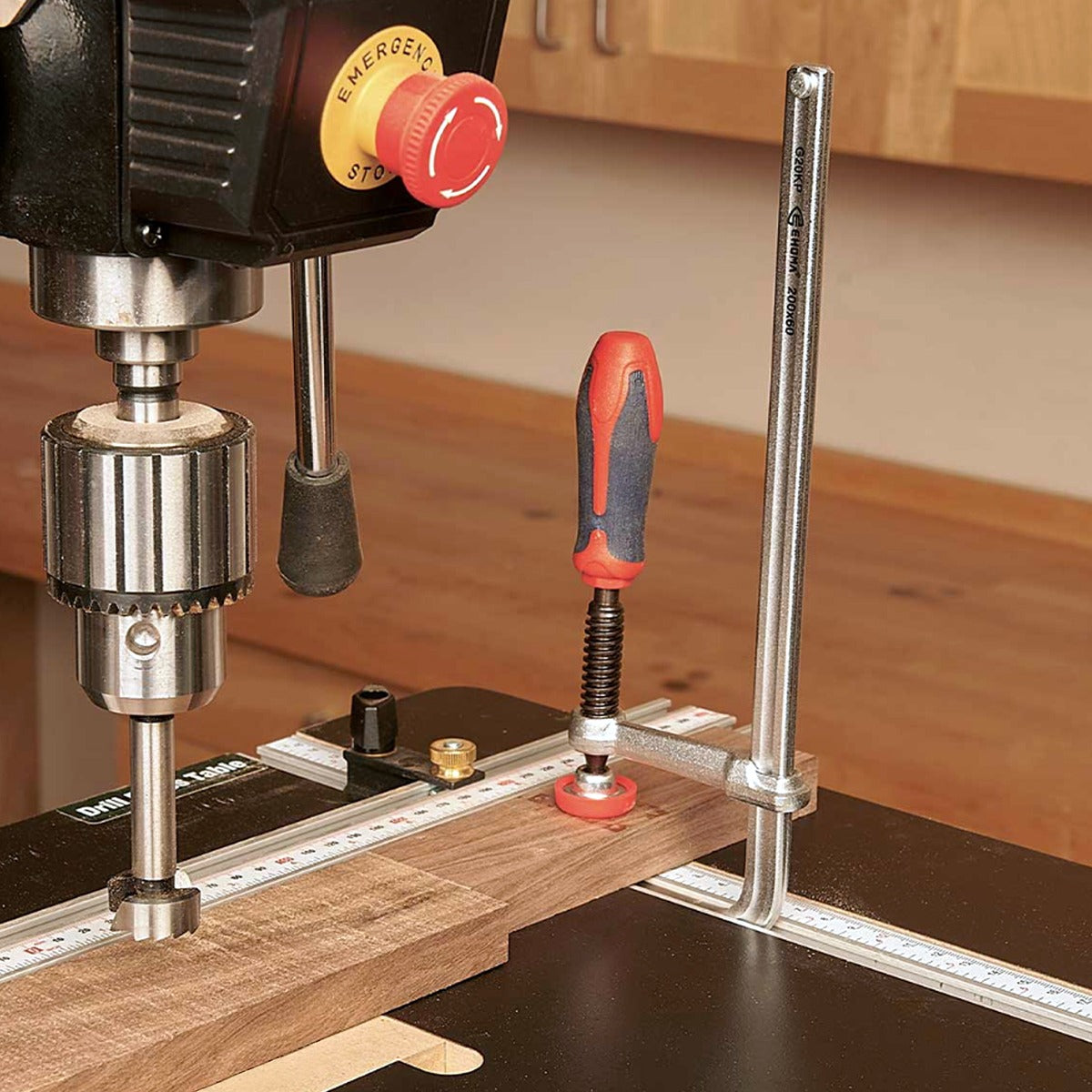 EHOMA 7-1/2” Track Clamp with Ergonomic Screw Handle