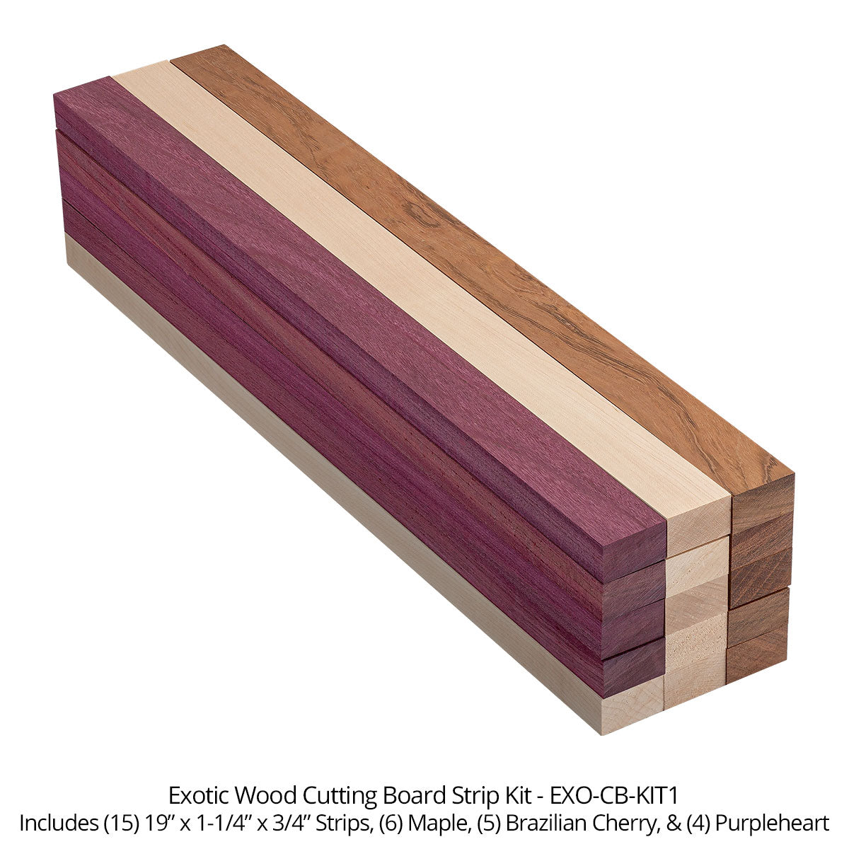 Cutting Board Kits - North American Hardwood - EXO-CB-KIT1