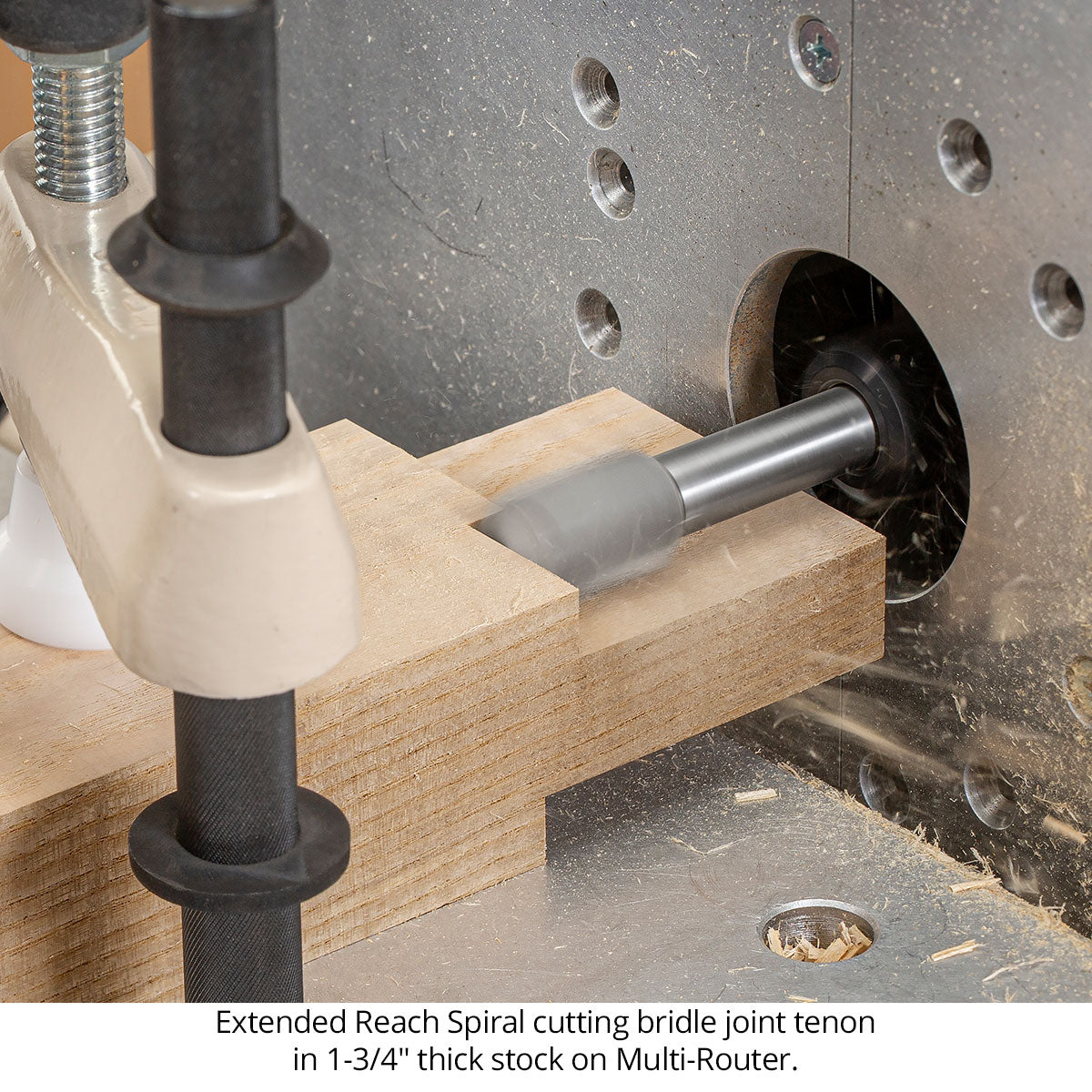 Extended Reach Up-Cut Spiral Joinery Router Bits - Carbide Head - 2 Flute - 1/2 Shank