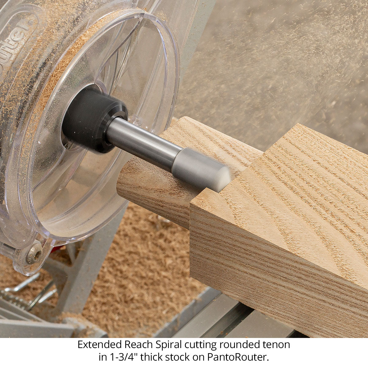 Extended Reach Up-Cut Spiral Joinery Router Bits - Carbide Head - 2 Flute - 1/2 Shank