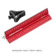 HEXSCALE RULE - 6 INCH / 150MM and Stop - OPEN BOX