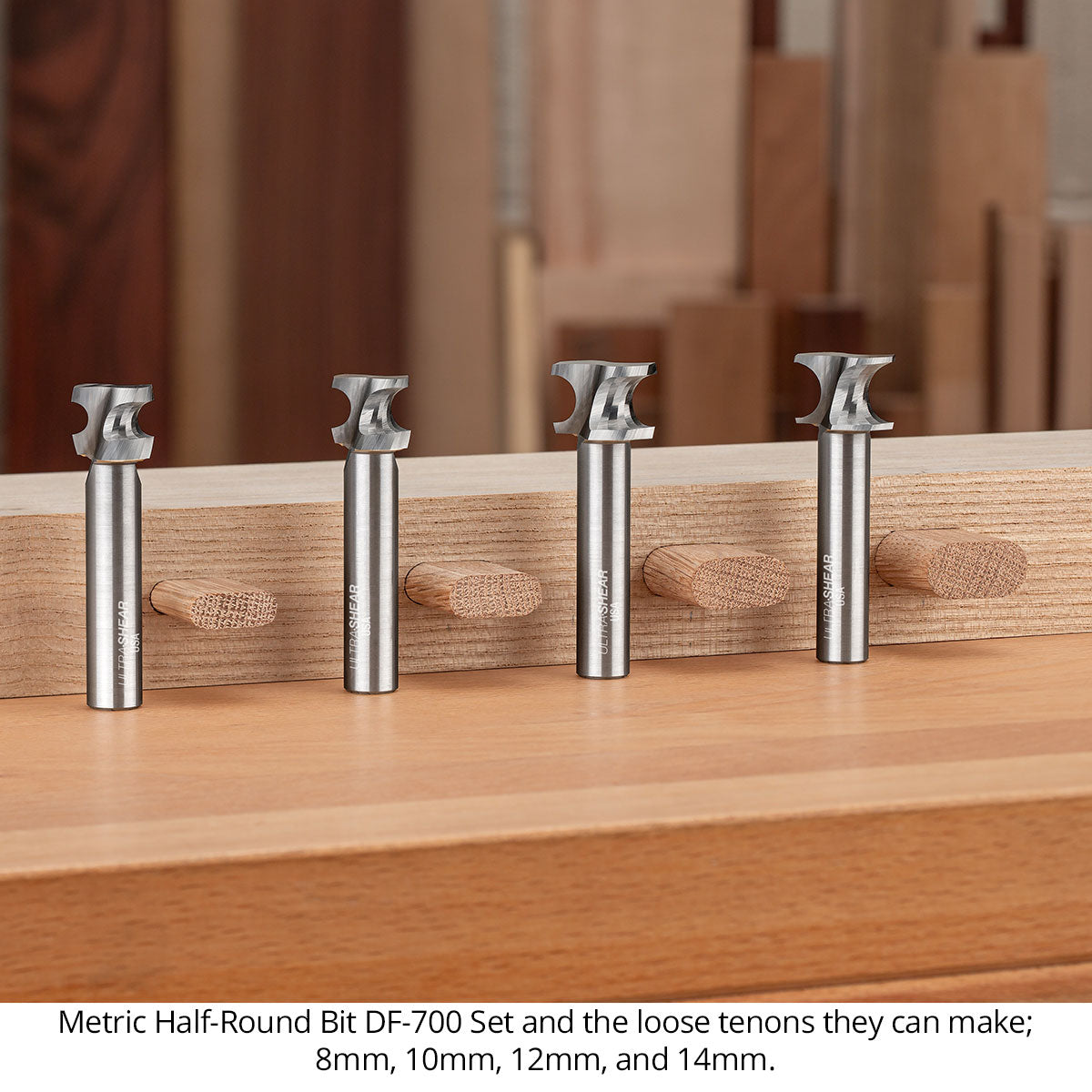 Metric Half Round Router Bits For Domino Tenons