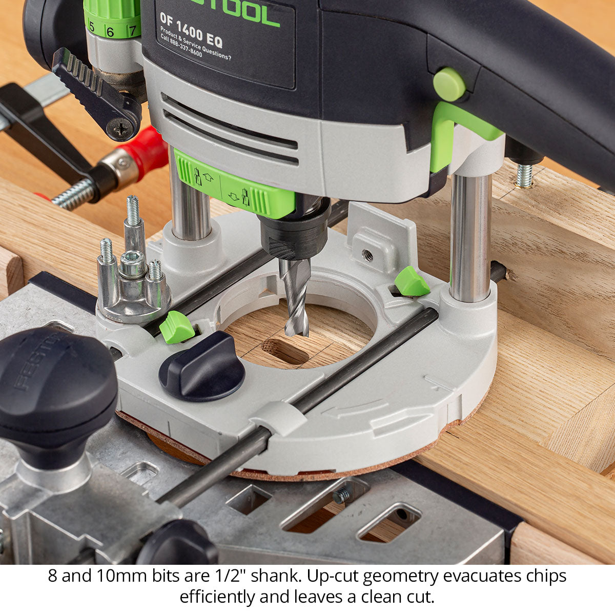 Metric Up Cut Spiral Mortising Router Bits For Domino Tenons
