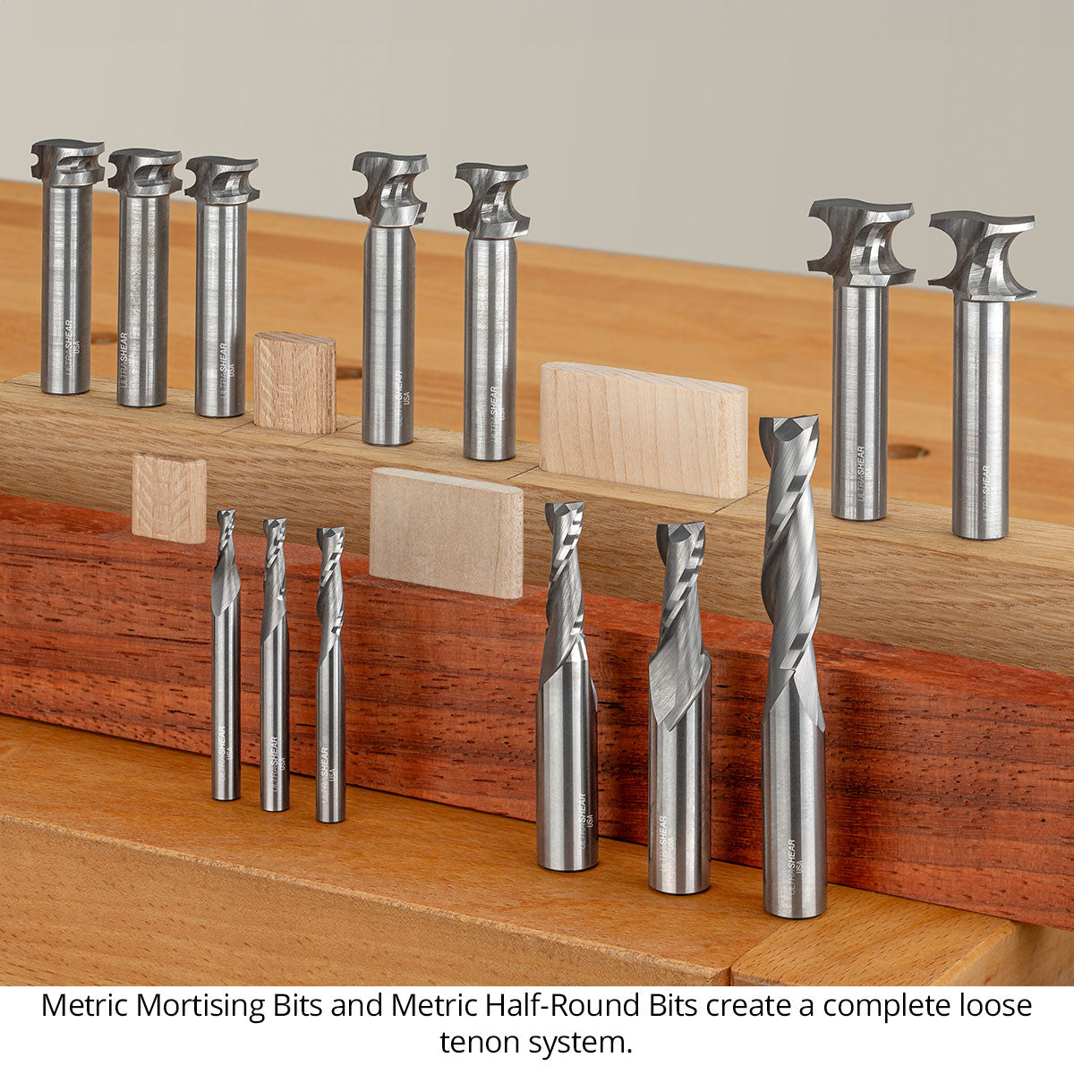 Metric Up Cut Spiral Mortising Router Bits For Domino Tenons