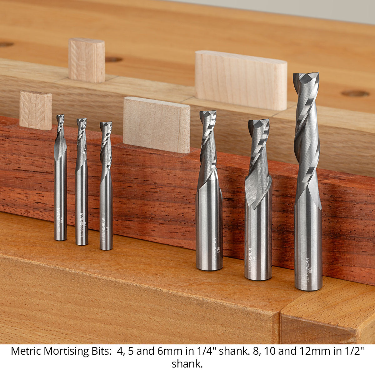 Metric Up Cut Spiral Mortising Router Bits For Domino Tenons