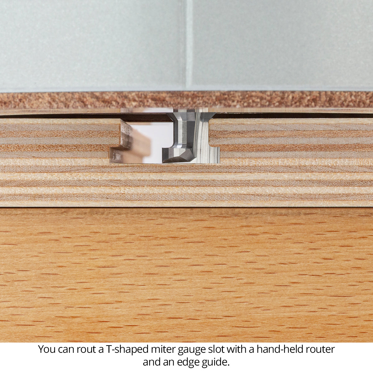 T-Slot Router Bit - Miter Gauge Slot - Solid Carbide