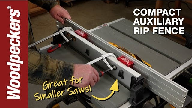 Load video: Compact Auxiliary Rip Fence