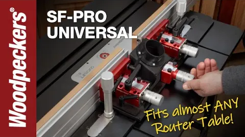 Load video: SF-PRO Universal Router Table Fence