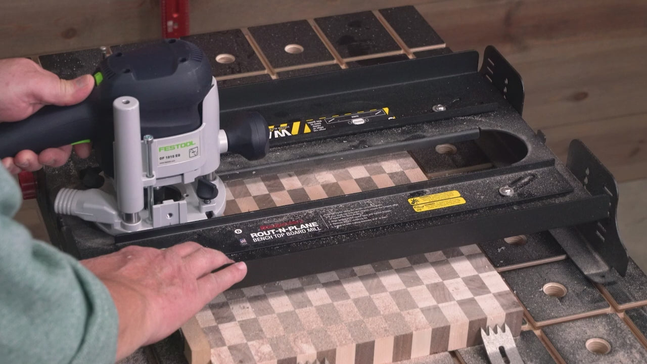 Load video: Rout-N-Plane Bench Top Board Mill