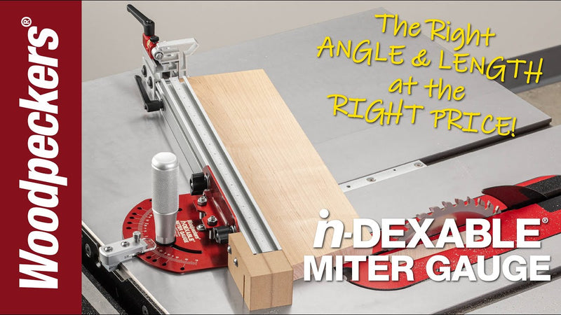 Woodpeckers Indexable Miter Gauge Video