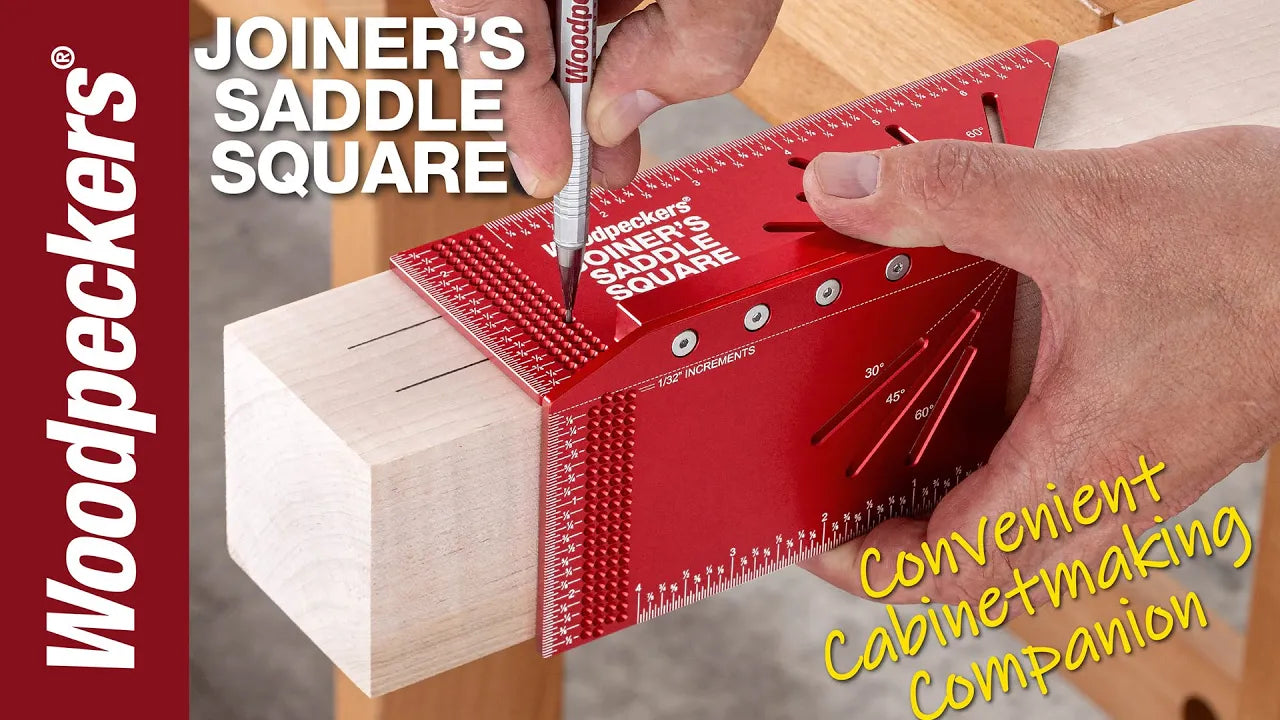 Load video: Woodpeckers Joiners Saddle Square Video