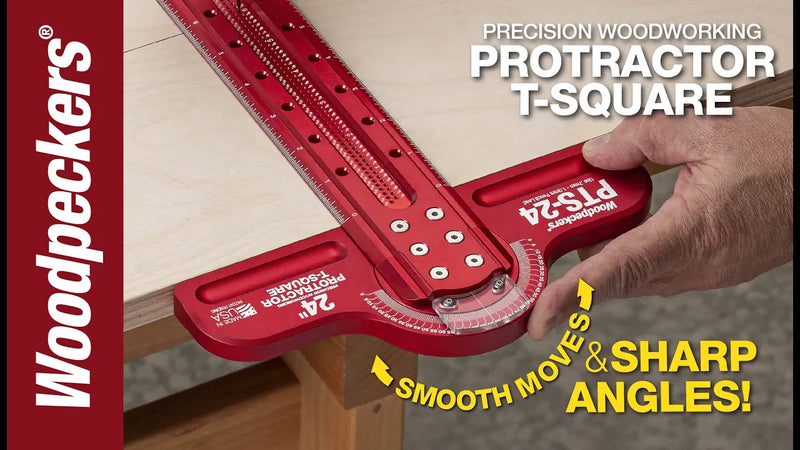 Woodpeckers Precision Woodworking Protractor T-Square Video