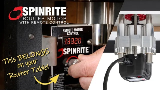 spinrite router motor with remote control video