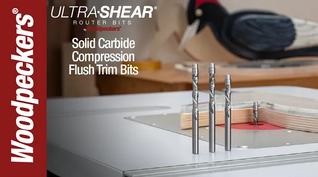 Ultra-Shear 1/4 Shank Compression Flush Trim Router Bit Video