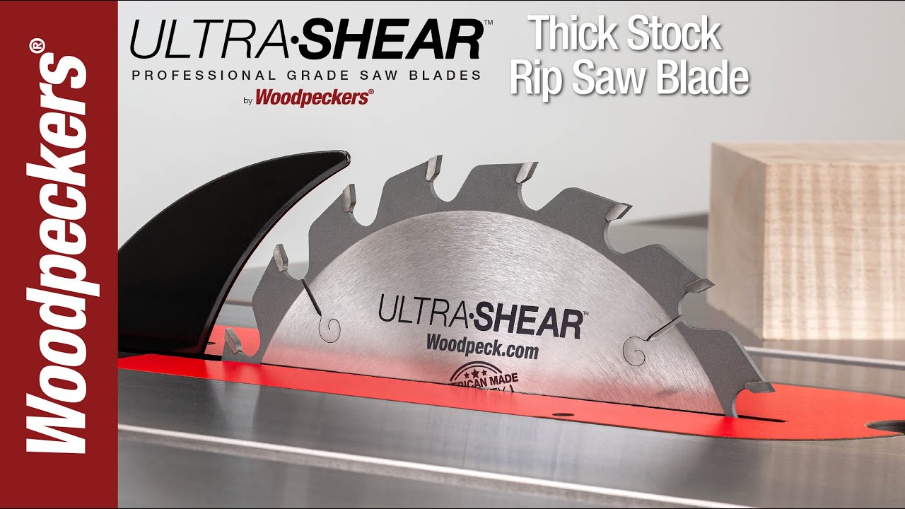 Load video: Ultra-Shear Thick Stock Ripping Saw Blade Video