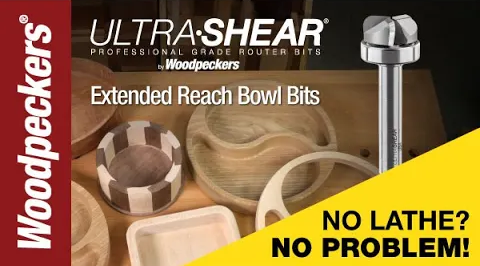 Load video: Ultra-Shear Extended Reach Bowl Router Bits Video