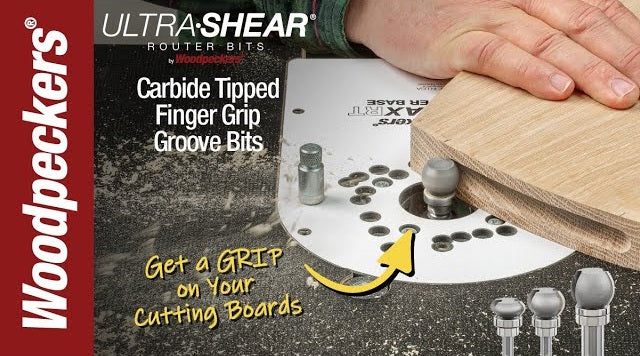 Ultra-Shear Finger Grip Groove Router Bits Video