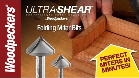 Load video: Ultra-Shear Folding Miter V-Groove Router Bit Video