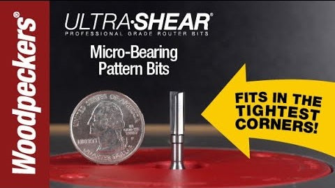Load video: Ultra-Shear Micro Bearing Pattern Router Bits Video