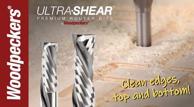 Ultra-Shear Short Up-Cut Mortising Compression CNC Router Bits