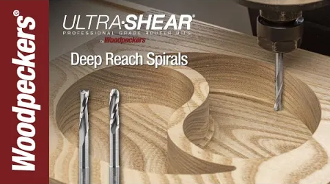 Load video: Ultra-Shear Deep Reach CNC Router Bits Video