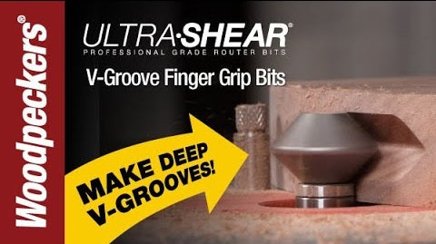 Ultra-Shear V-Groove Finger Grip Groove Router Bit Video