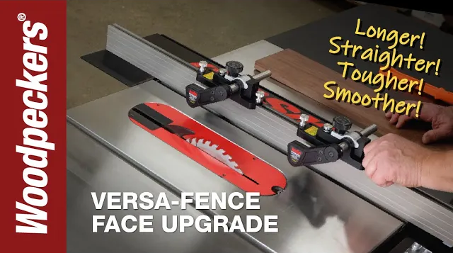 Woodpeckers Versa-Fence Upgrade for SawStop Fence Face Video