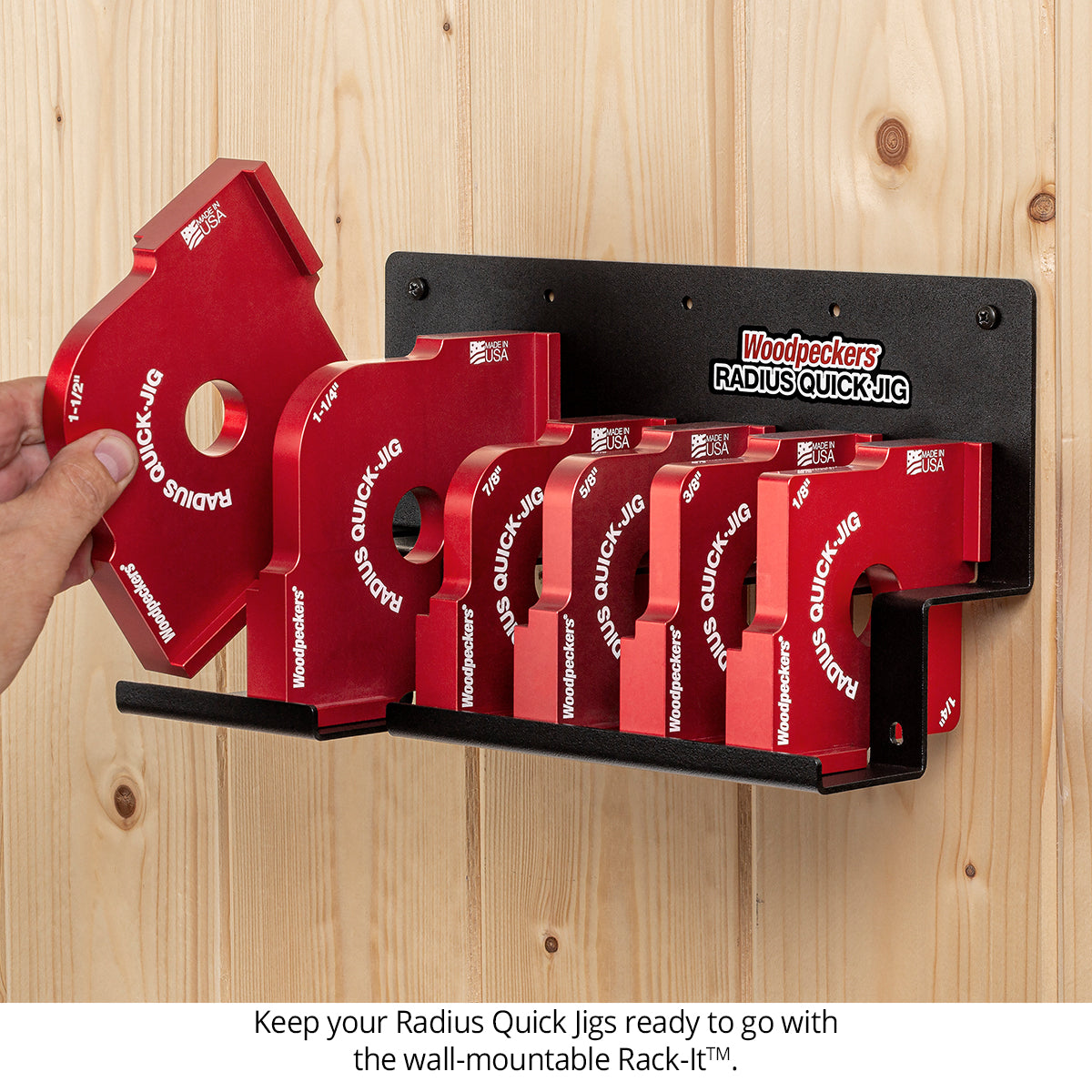 Radius Quick Jig - 6pc Set with Rack-It - CLOSEOUT