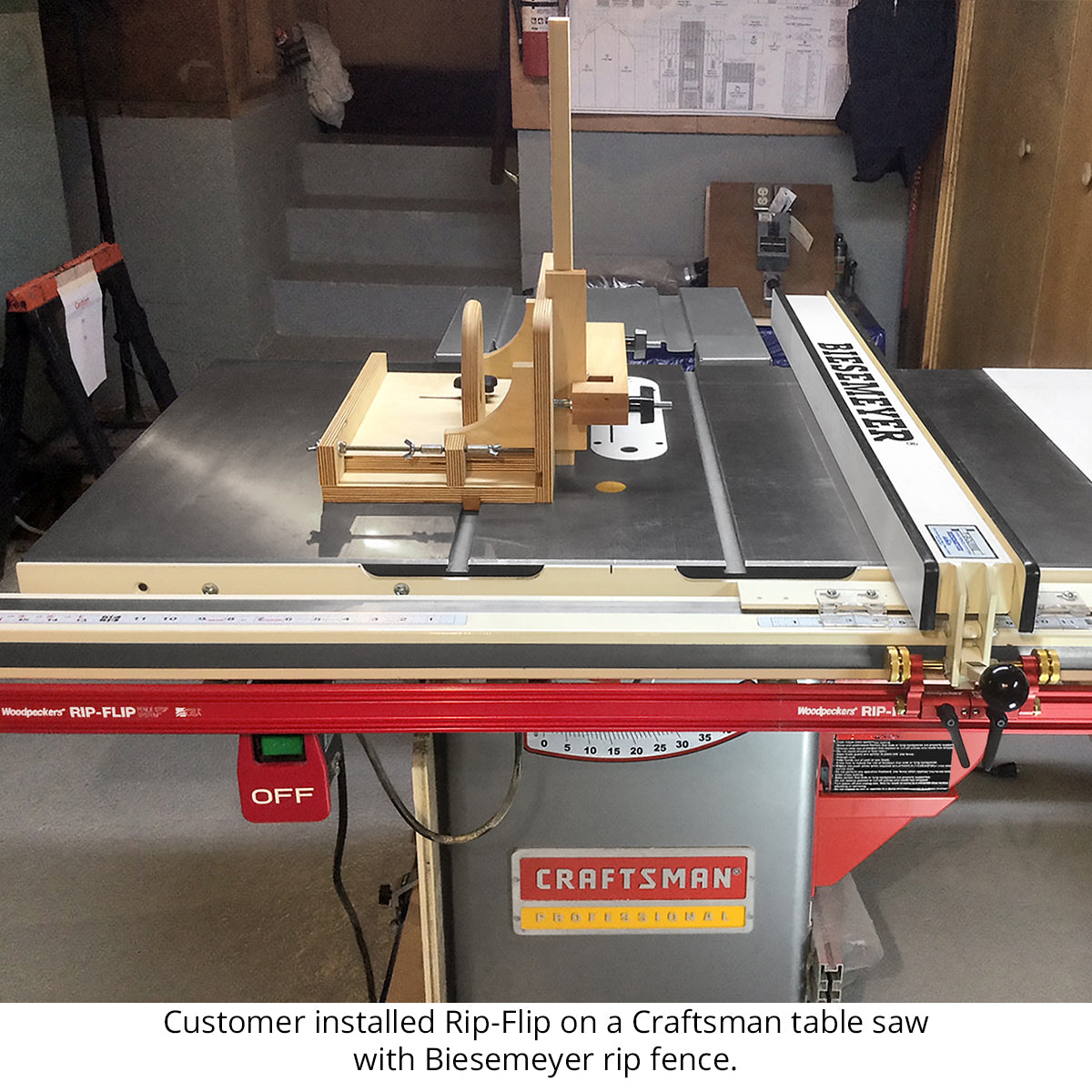 Rip-Flip Fence Stop System