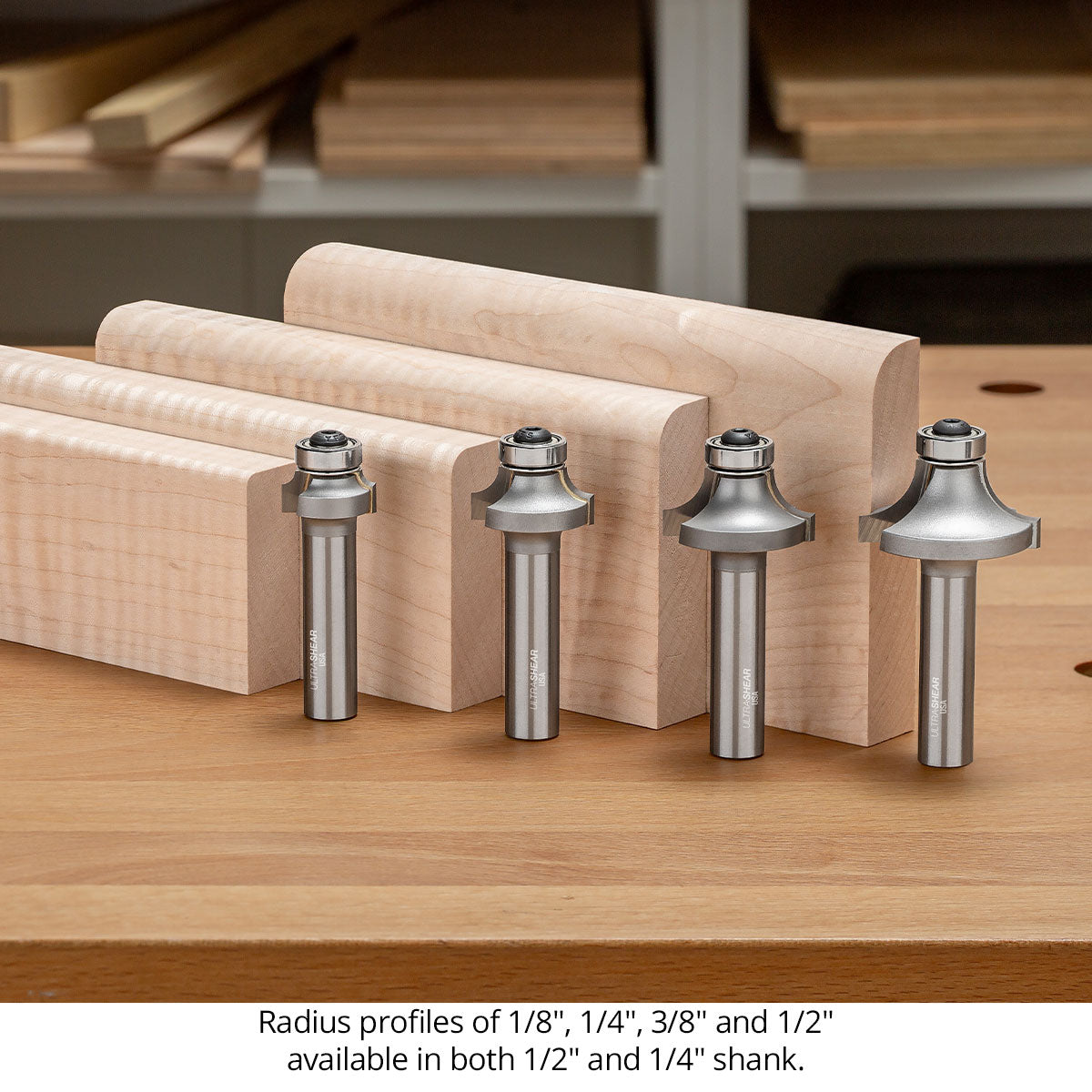 Roundover Router Bits - Carbide Tipped - 2 Flute