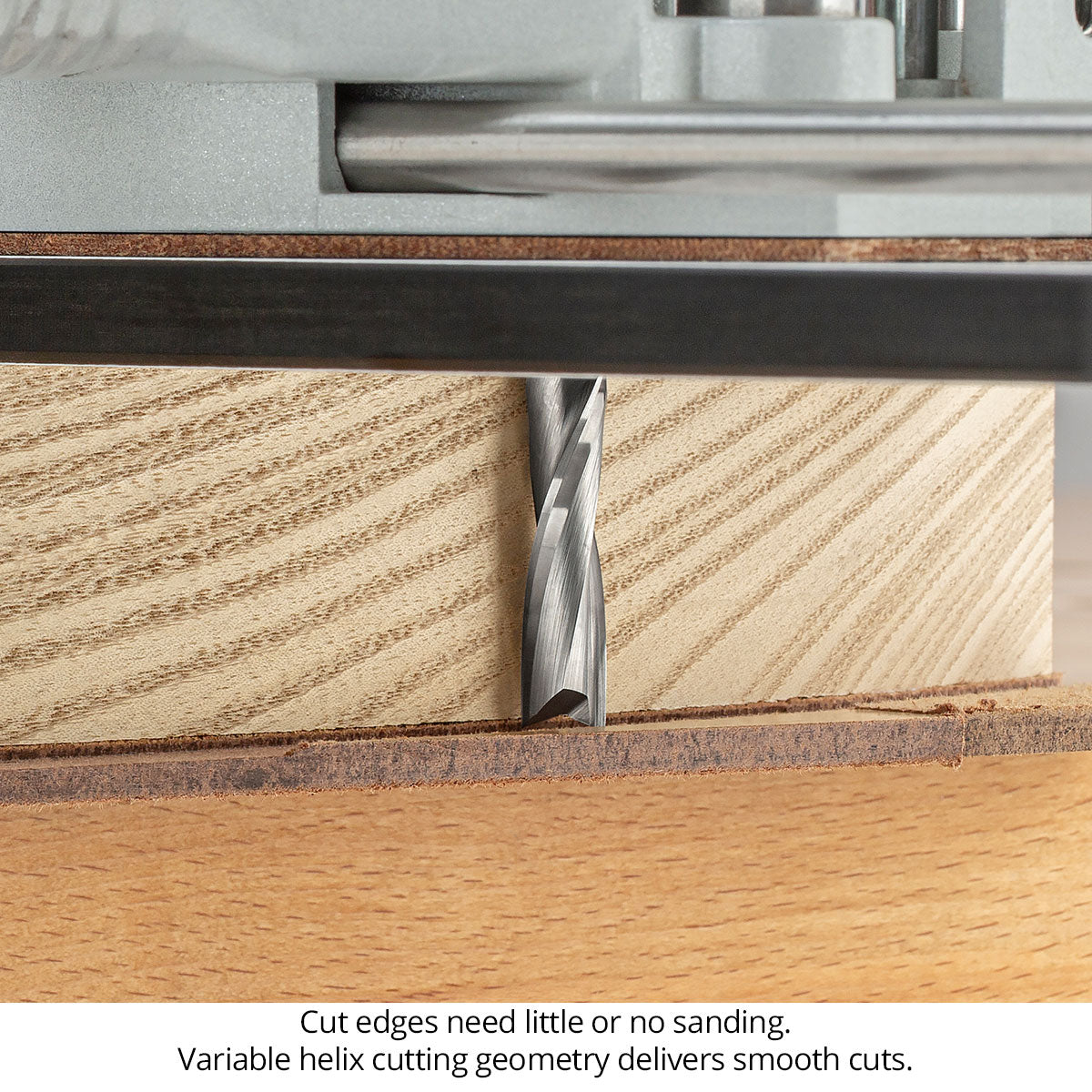 Variable Helix Router Bits - Up-Cut Spiral - Solid Carbide