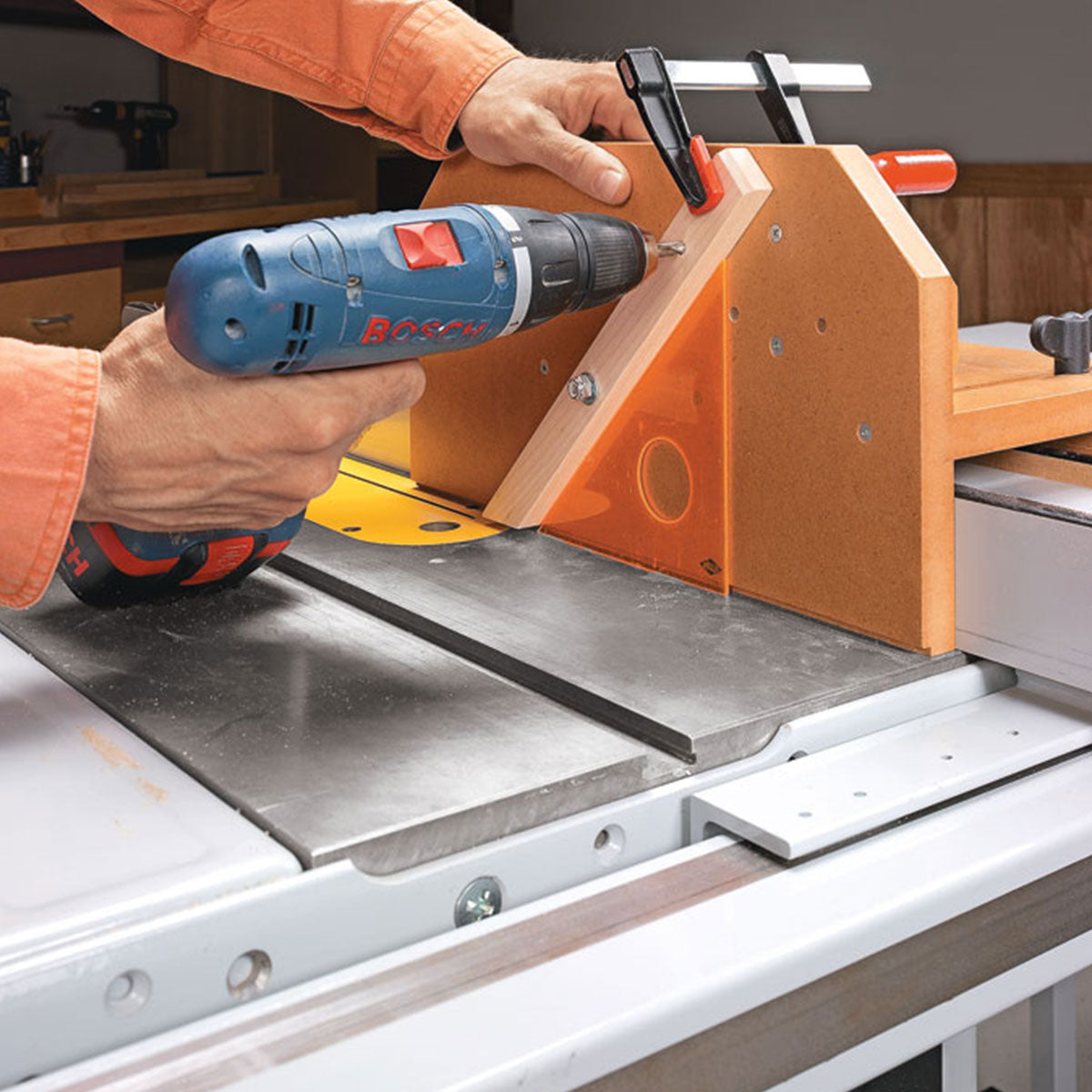 Woodsmith Adjustable Tenon Jig Standard Plan & Premium Shop Drawings