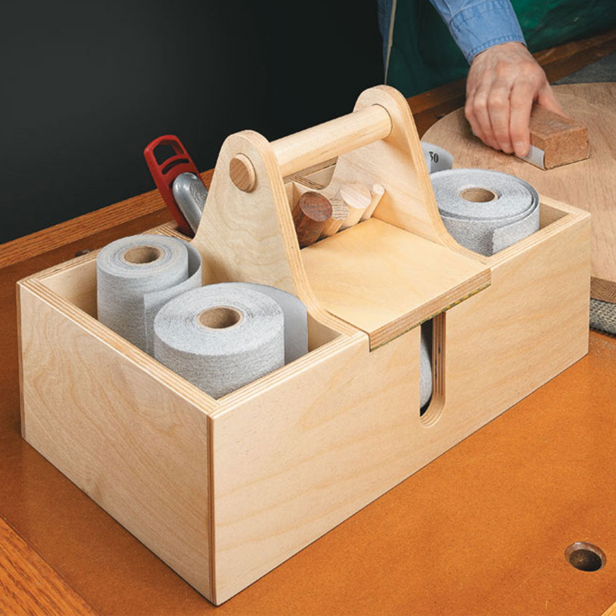 Woodsmith Top-Notch Sanding Tote Printed Standard Plan & Premium Shop Drawings