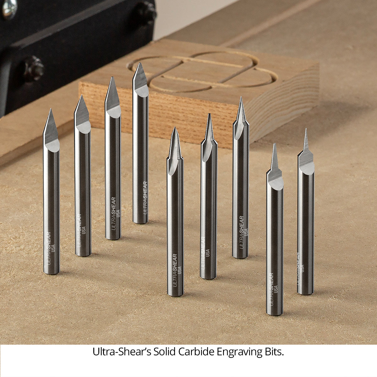 Engraving CNC Router Bits - Solid Carbide