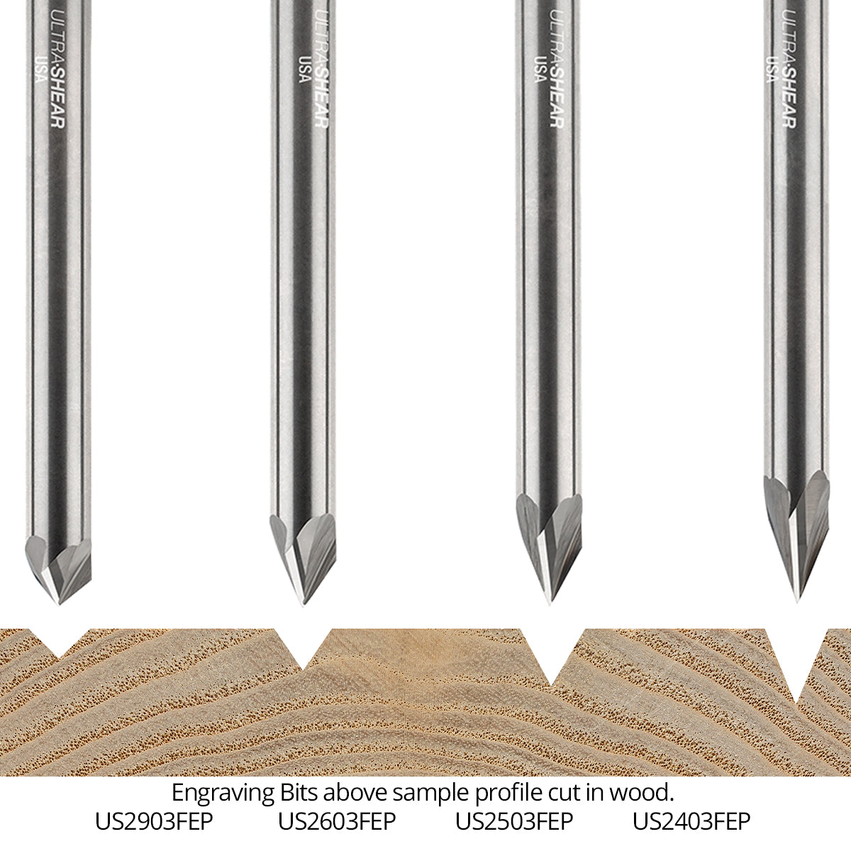 Engraving CNC Router Bits - Solid Carbide